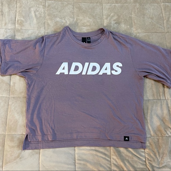 adidas | Tops | Purple Adidas Crop Top 